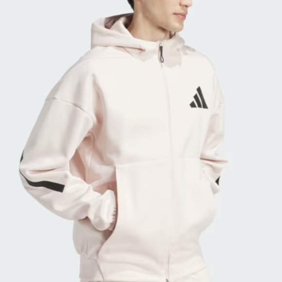 adidas Other - Adidas Z.N.E. Full Zip Hooded Track Jacket sz SML in Pale Powder Pink